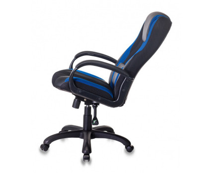 Кресло игровое Zombie VIKING-9 черный/синий