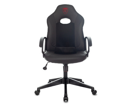 Кресло игровое Zombie 11 черный текстиль/эко.кожа крестовина пластик