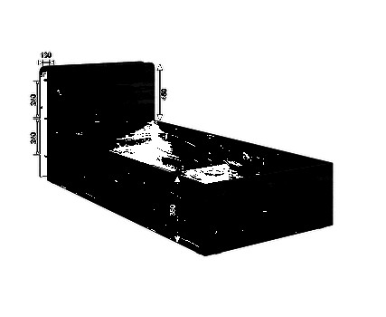Кровать с подъемным механизмом Юниор 0,9, фабрика Мебельсон