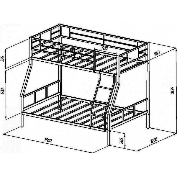 Двухъярусная кровать Гранада - 1 (фабрика Формула мебели)
