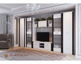 На фото Гостиная Гамма-20 фабрика SV-Мебель
