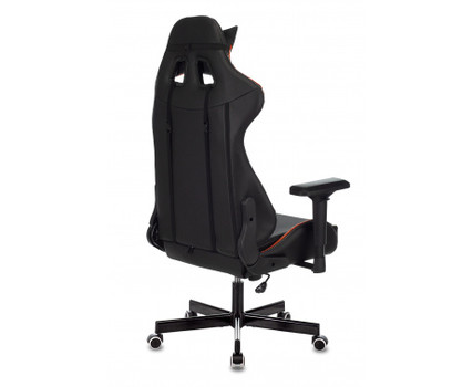 Кресло игровое Zombie VIKING TANK черный/оранжевый/белый