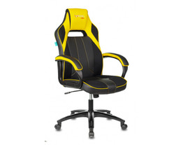 На фото Кресло игровое Zombie VIKING 2 AERO черный/желтый