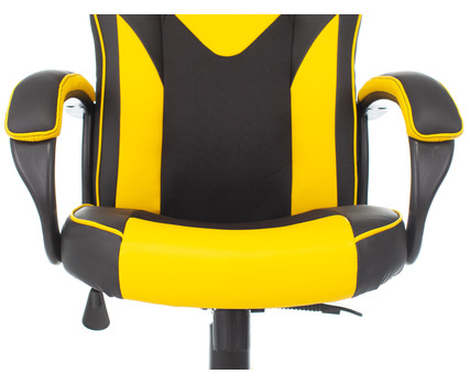 Кресло игровое Zombie GAME 17 черный/желтый