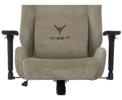 Кресло игровое Knight N1 Fabric бежевый Light-21 с подголов. крестовина металл