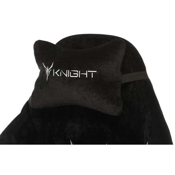 Кресло игровое Knight N1 Fabric черный Light-20 с подголов. крестовина металл