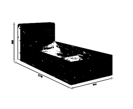 Кровать с подъемным механизмом Юниор 0,9, фабрика Мебельсон