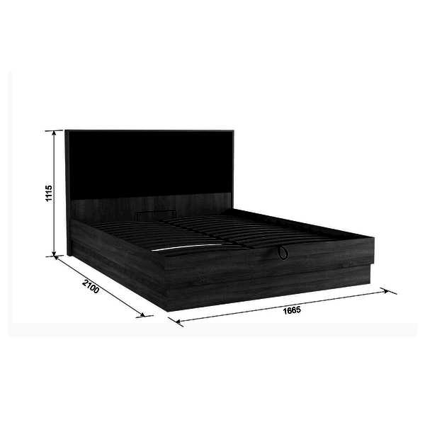 Кровать с подъемным механизмом Николь 160х200 см, фабрика Мебельсон