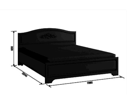 Кровать Белла с основанием (комфорт) 160х200 см, фабрика Мебельсон